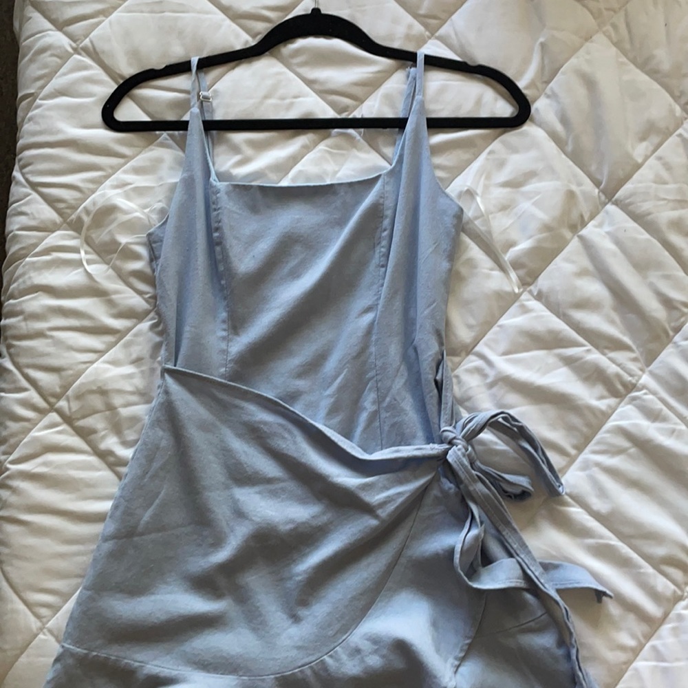 Princess Polly Cottage Hill Mini Dress Baby Blue